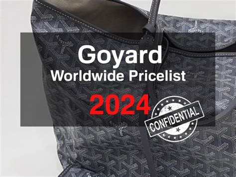 bagaholicboy goyard prices|Goyard price list.